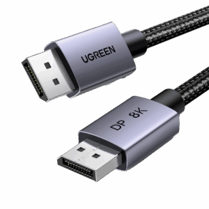 Cable DisplayPort 1.4 | 3 metros | Resolución 8K@60Hz | Blindaje interno Múltiple | 3D/HDR+/HDCP | 32.4 Gbps | FreeSync G-Sync | Certificado VESA | Núcleo de Cobre Estañado | Malla de Nylon | Carcasa de Aluminio.