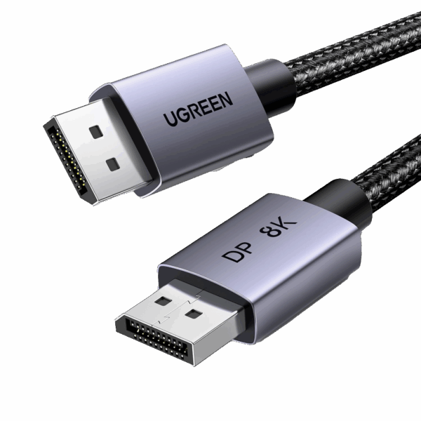 Cable DisplayPort 1.4 | 3 metros | Resolución 8K@60Hz | Blindaje interno Múltiple | 3D/HDR+/HDCP | 32.4 Gbps | FreeSync G-Sync | Certificado VESA | Núcleo de Cobre Estañado | Malla de Nylon | Carcasa de Aluminio.