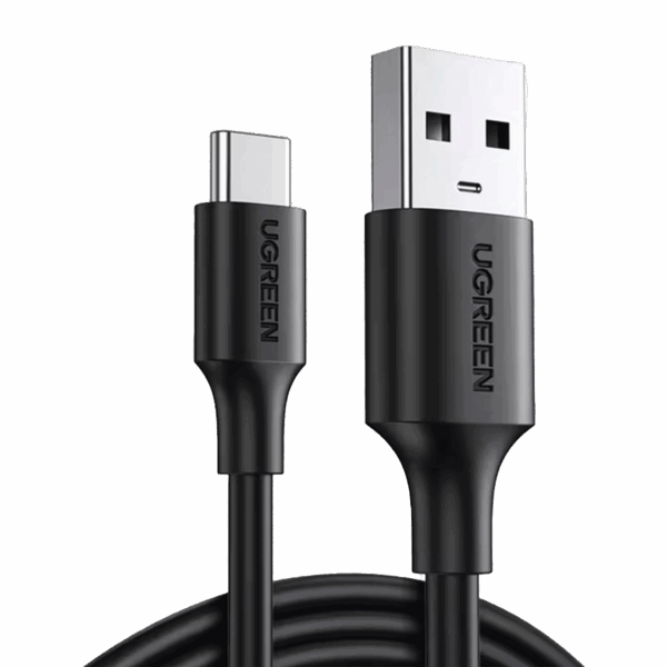 Cable USB-A a USB-C | 2 Metros | Carga y Sincronización de Datos | Carga Rápida 60W | Datos 5 Gbps | QC 3.0/2.0 | FPC | AFC | Protección Integrada | Duradero y Flexible| Caja ABS | Cubierta de TPE | Color Negro.