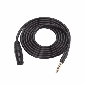 Cable para Micrófono Plug 6.35 mm (1/4 Inch) Macho a XLR Canon Hembra / Núcleo de Cobre / 5 Metros / Alta Calidad / Color Negro