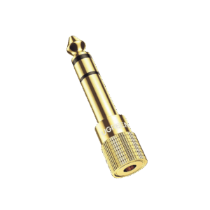 Adaptador (Convertidor) de Audio 3.5mm Hembra a 6.5mm Macho / Plug & Play / Superficie de Rosca Antideslizante / Calidad de sonido sin pérdidas