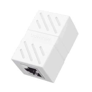 Acoplador (Extensor de Cable Ethernet RJ45 a RJ45) | 1000Mbps | Compatibilidad con Cat7 Cat6A Cat6 Cat5e | Compatible con POE | Ignífugo | ABS | Color Blanco.