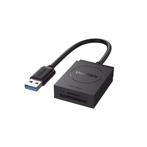 Lector de tarjetas USB-A 3.0 a MicroSD (TF) / SD | 5Gbps | Soporta hasta 2TB | Soporta Windows/Mac OS/Linux/Android | Lectura de Tarjetas Simultánea | No Requiere Controlador | Cable de 15cm.