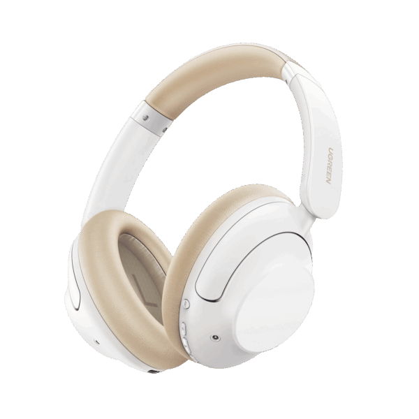 AudífonosInalámbricos | HiTune Max5 | Bluetooth | 3.5mm | Sonido Hi-Res | CancelaciónActiva de Ruido (ANC) de hasta 43dB | Autonomía de 90 horas | Diseño Ajustable| Almohadillas Suaves | Color Blanco.
