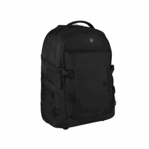 Mochila VX Sport EVO con Ruedas, Mango Telescópico y Correas al Hombro. Fabricada en Poliéster Negro repelente al Agua. Backpack on Wheels.