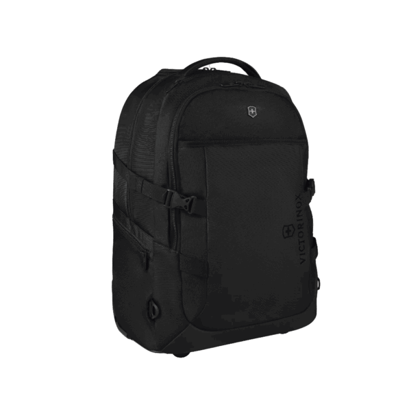 Mochila VX Sport EVO con Ruedas, Mango Telescópico y Correas al Hombro. Fabricada en Poliéster Negro repelente al Agua. Backpack on Wheels.