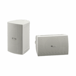 Altavoz de Montaje en Pared, 2 vias, Woofer 4 in, Tweeter 1 in, IPX3, 8 ohms, 70/100V, Color Blanco, Par