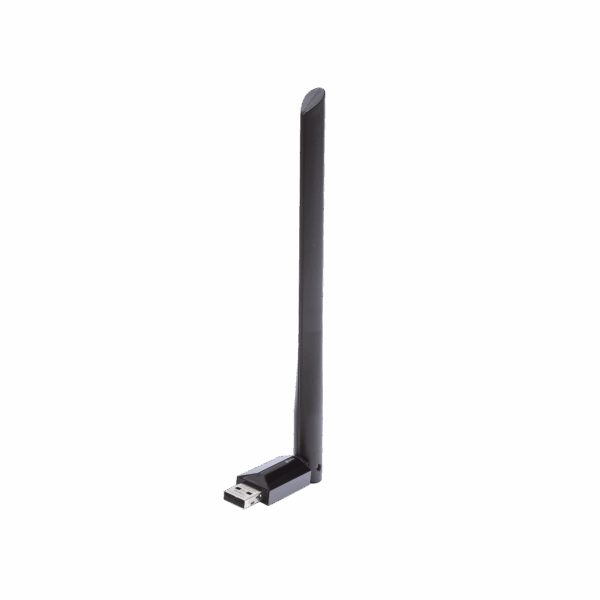 Adaptador  USB inalámbrico doble banda AC 600 Mbps, antena de alta ganancia.