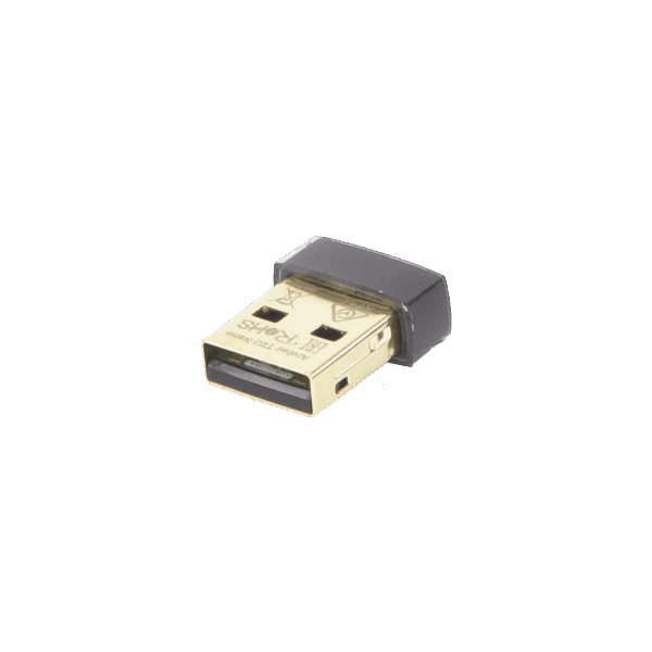 Mini Adaptador USB inalámbrico doble banda AC 600 Mbps, antena onmidireccional.