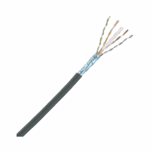 Bobina de Cable Planta Externa con Gel, de 4 pares, Cat6A, UTP, Color Negro, 305m