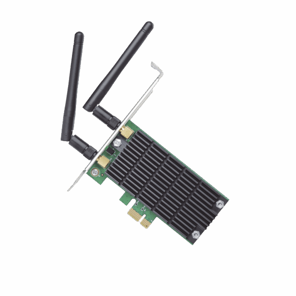 Adaptador  PCI inalámbrico doble banda AC 1200 Mbps / Antena de alta ganancia / Tecnología MU-MUMO 2X2 / Soporte de perfil bajo y Altura completa