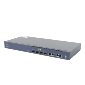OLT de 2 puertos GPON + 4 puertos Uplink (2 puertos Gigabit Ethernet + 2 puerto SFP/SFP+) , hasta 256 ONUS