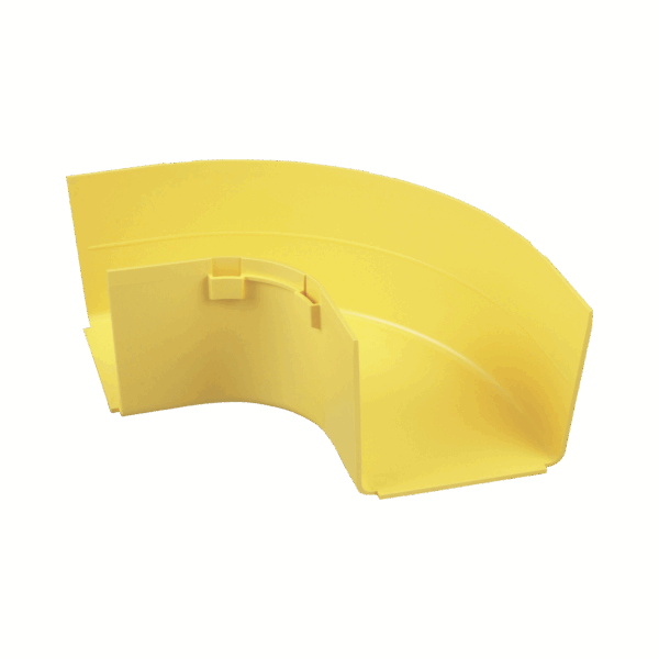 Ángulo Recto a 90º Horizontal, Para Canaletas FiberRunner™ 4X4, Color Amarillo