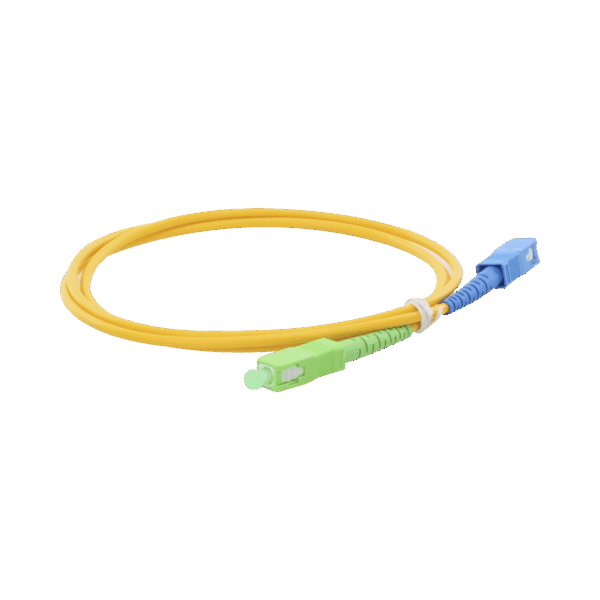 Jumper de Fibra Óptica Monomodo SC/APC-SC/UPC Simplex de 1 metro, 3mm