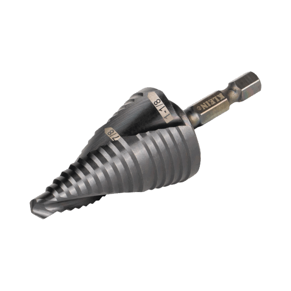 Broca Escalonada 12 en 1, de Liberación Rápida, Acanaladura en Espiral, produce Agujeros de 2-3 cm e Intermedios. 10x más Durable