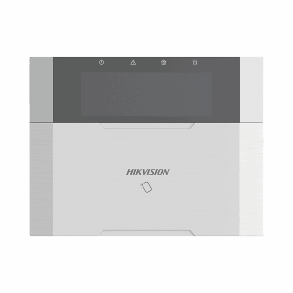 (AX HYBRID PRO) Teclado Compatible con el Panel Hybrid Pro Hikvision DS-PHA64-LP y DS-PHA64-LP(B) / Pantalla LCD / 2 zonas cableadas / 1 salida de alarma / 64 Llaveros