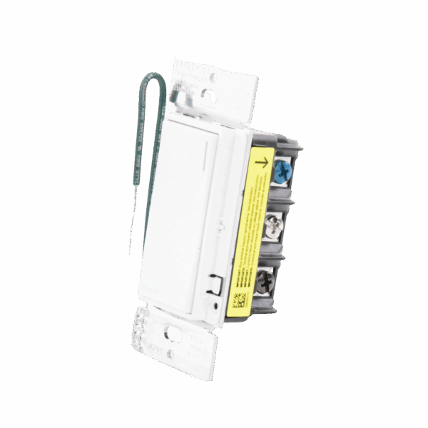 (RadioRa3) Apagador Sunnata color blanco mate para linea Radio Ra3, 8A de iluminación, 5.8A Motor