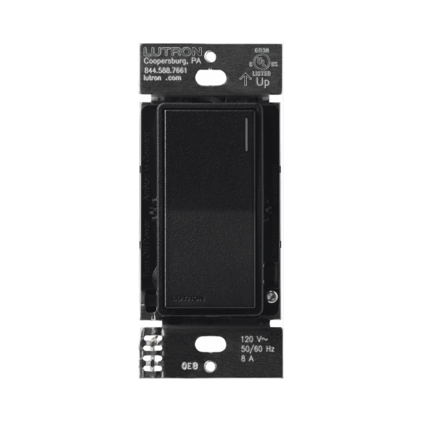 (RadioRa3) Apagador Sunnata color negro para linea Radio Ra3, 8A de iluminación, 5.8A Motor