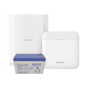 (AXPRO) KIT  de alarma AX PRO conversión de zonas cableadas a inalámbricas / Incluye: 1 Hub con Batería de respaldo/ 1 Expansor de 16 zonas cableadas / 1 Batería de respaldo 12Vcc a 7 Amp/ Compatible con Hik-Connect P2P