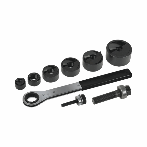 Juego de 6 Sacabocados de 1/2" a 2". con Estuche
