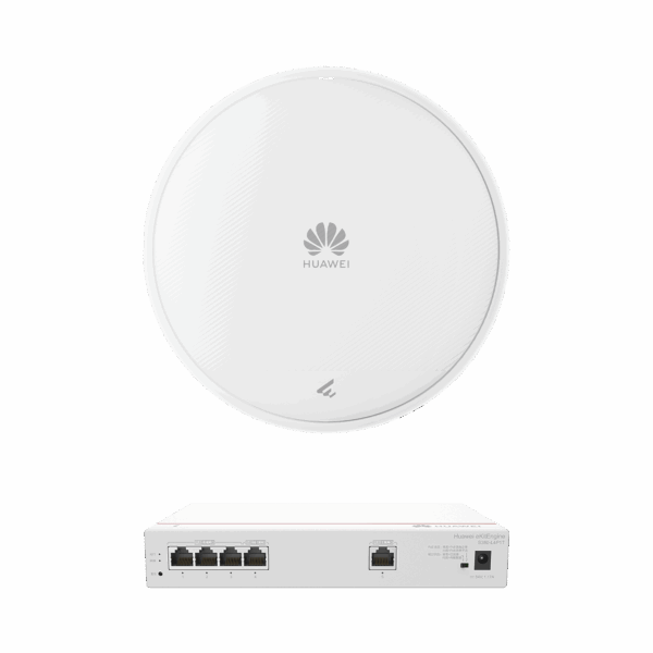 Kit de Router Multi-Servicio / 1 puerto 10/100/1000 Mbps(WAN) / 4 puertos 10/100/1000 Mbps(LAN) PoE / 50W + Punto de Acceso Wi-Fi 7 / 3.57 Gbps / MU-MIMO 2x2 (2.4GH y 5GHz) / Smart Antenna más cobertura / Instalación en techo y pared