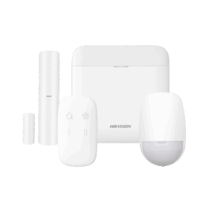 (AX PRO) KIT de Alarma AX PRO / Incluye: 1 Hub con bateria de respaldo / 1 Sensor PIR / 1 Contacto Magnético / 1 Control Remoto / WiFi / Compatible con Hik-Connect P2P