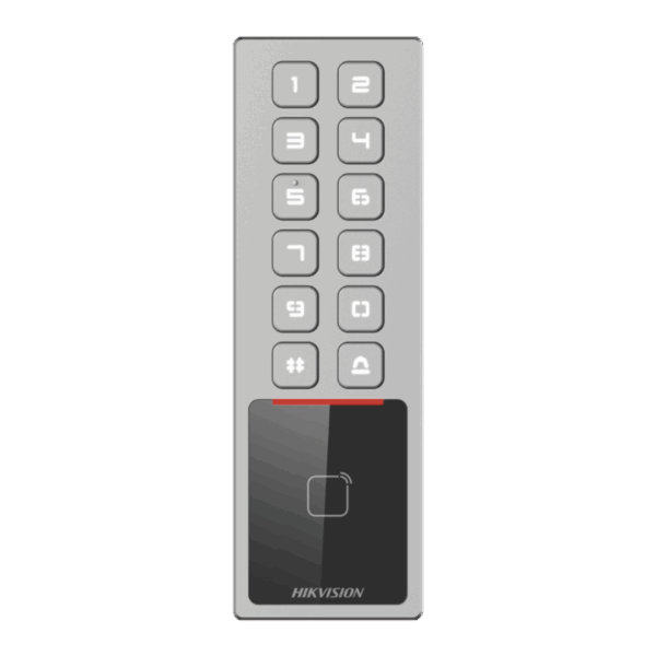 Teclado Exterior Antivandálico IP65 & IK08 / Administrable en la Nube / Alta y Baja de Passwords Remotamente con Horarios / Acceso por PIN o Tarjeta MIFARE
