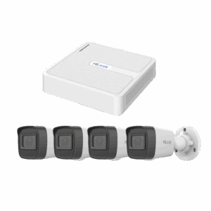 Kit IP 2 Megapixel / NVR de 8 Canales con 8 Puertos PoE  / 4 Cámaras IP Bala para Exterior