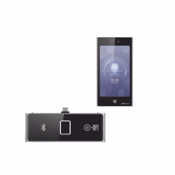 Terminal Facial Min Moe WiFi con pantalla de 7" y Lector de Huellas, Códigos QR y Bluetooth /  Exterior IP65 / 10,000 rostros y 50,000 tarjetas / Soporta módulo lector de Huella, QR y Bluetooth