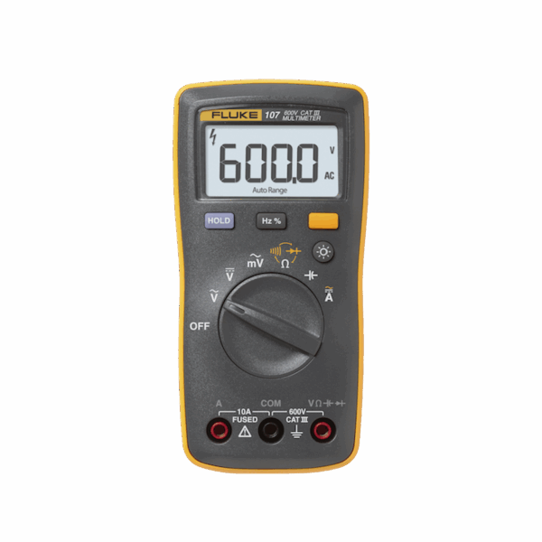 Multímetro Digital de Tamaño Compacto, Para Medición de Corriente y Tensión, Uso con Voltaje Máximo de 600 V, Pantalla LED Retroiluminada