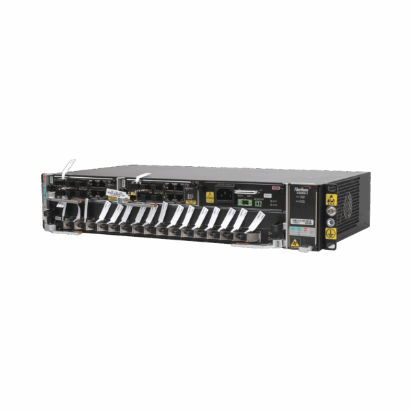 OLT Carrier Class Modular GPON, 2 Ranuras, Incluye 1 Tarjeta GPOA de 16 puertos GPON, 1 Fuente de CA, 2 UR, Gestión por UNM2000, CLI, (Incluye Instalación de Software UNM2000)