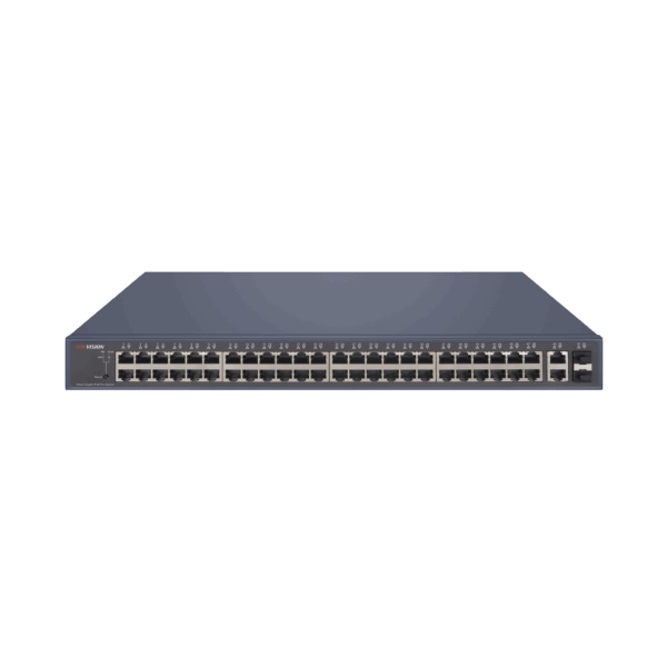 Switch PoE+ / Monitoreable / 48 Puertos 1000 Mbps PoE+ / 2 Puertos 1000 Mbps Uplink / 2 Puertos SFP / 470 Watts