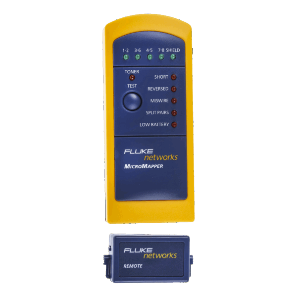 Probador de Mapa de Cableado MicroMapper™, para Verificar Rápida y Fácilmente la Integridad del Cableado de Par trenzado de Ethernet