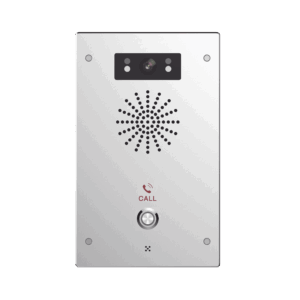 Video Intercomunicador IP, 2 líneas SIP, 2 relevadores con botón para llamada, Onvif, anti-vandálico, PoE, IP65 e IK10, PoE