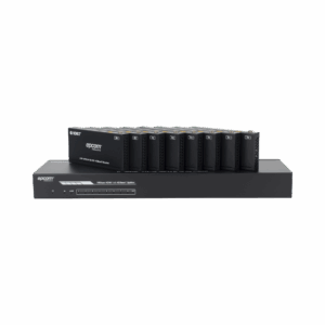 Splitter mas Extensor de Video | 1×8 | ProAV | HDBaseT™ | 120m en 4K@60Hz | 150m en 1080p@60Hz | Cat6/6a/7 | Gestión Avanzada EDID | Control IR y RS232 | PoC | Salida de Audio