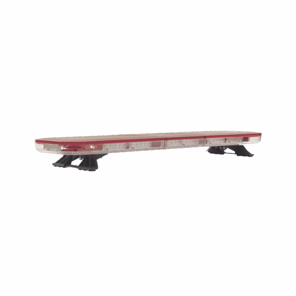 Barra de luces LED de 47", 124 LED, con control de tráfico en color ámbar, dual color rojo/claro, ideal para equipar ambulancias y unidades de bomberos