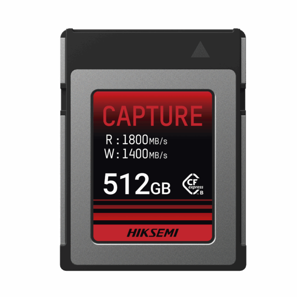 Memoria CFexpress tipo B / Clase 10 de 512 GB / Especializada para Cámaras de Fotografía y Video  / 1800 MB/s Lectura / 1700 MB/s Escritura