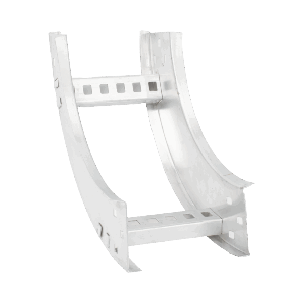 Curva Vertical Interior de Aluminio de 90° Perfil Z / Peralte 3 1/4" / Ancho 6" / Radio 8" / Incluye Tornillería
