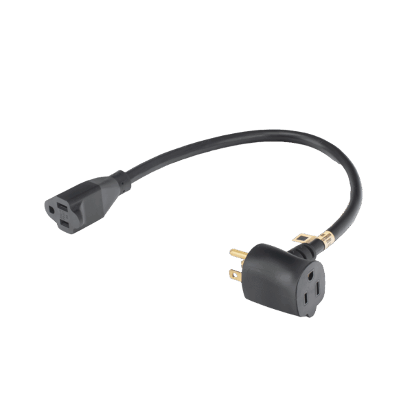 Extensión Eléctrica para Uso Rudo para Uso en "T" / Conexión NEMA 5-15 / 30 cm / 1800 W