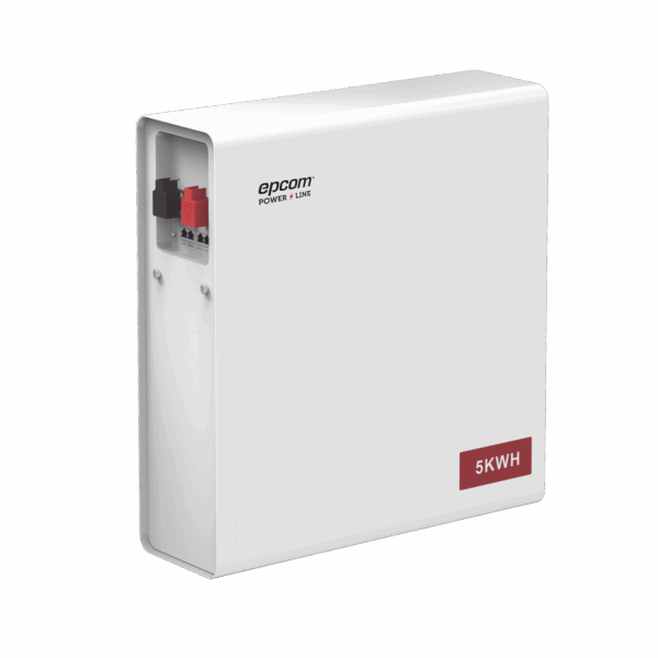 Batería de Litio Hierro Fosfato (LiFePO4)  de 5 Kwh, 51.2 Vcc, 100 Ah, Outdoor, Instalación a pared