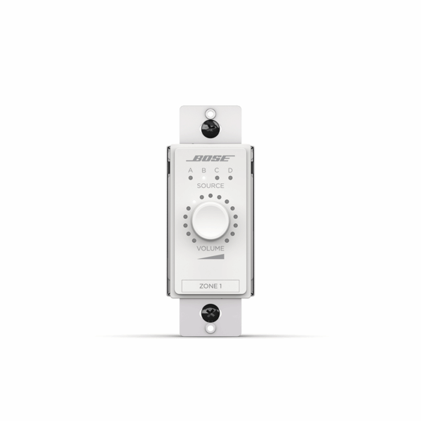 ControlCenter Controlador de volumen y seleccion de fuente (A/B/C/D) de zona digital | Blanco