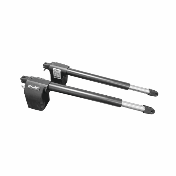 Kit de Operadores Abatibles FAAC 412 Para Puertas de 3 Metros y hasta 300 KG / Operadores no Reversibles y Con llave de Desbloqueo Manual