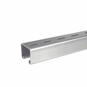 Unicanal Perforado 4 x 4 cm x 3 m / Calibre 16 / Galvanizado Electrolítico.