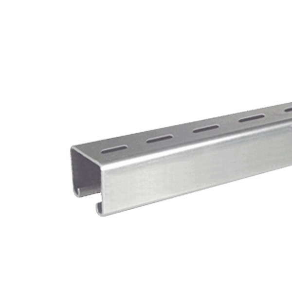 Unicanal Perforado 4 x 4 cm x 3 m / Calibre 16 / Galvanizado Electrolítico.