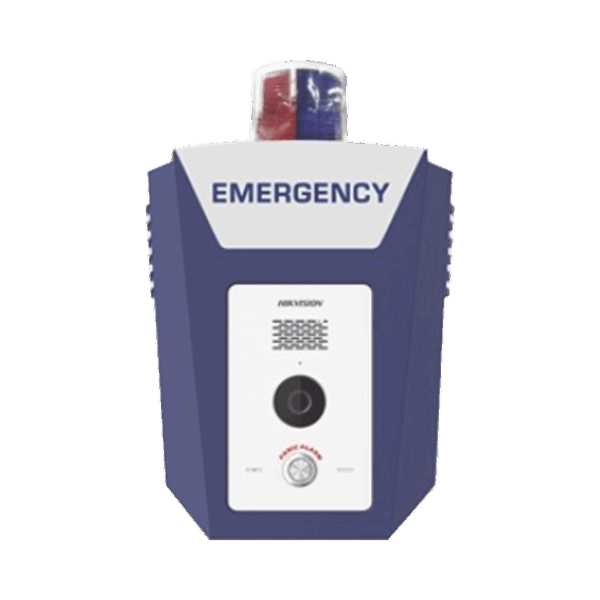 Estación de Alarma de Panico de Emergencia / Cámara 2 Megapixel / Video y Audio / Sirena y Estrobo (Azul y Rojo) / 10 Mts de IR / ISUP