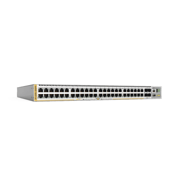Switch L3 Stackable, 48x 10/100/1000-T PoE+, 4x SFP+, Fuente redundante integradas 740 Watts (TAA compliant version)
