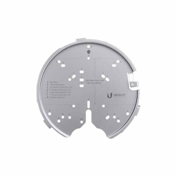 Montaje profesional para Access Points UniFi de plato (AC-PRO/AC-LR/AC-HD/U6-LR/U6-PRO/otros).