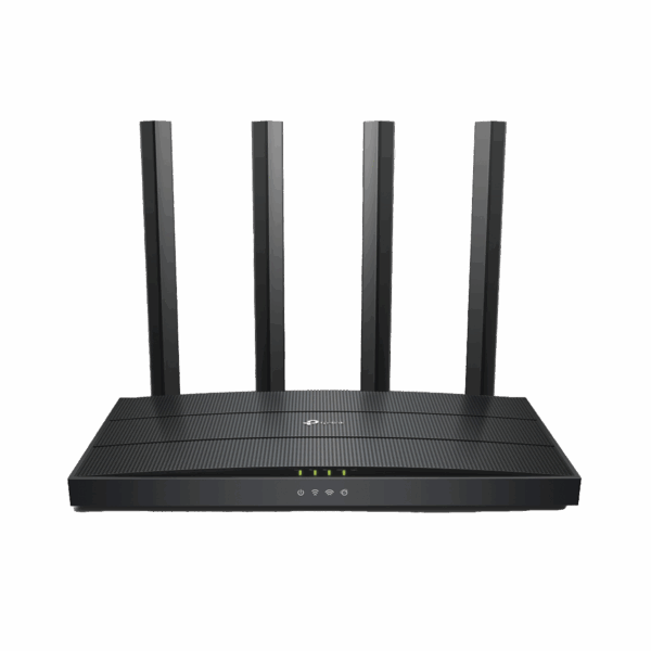 Router WiFi 6 AX 1500Mbps / MU-MIMO 2X2 y OFDMA / 1 Puerto WAN 10/100/1000 Mbps / 3 Puertos LAN 10/100/1000 Mbps / 4 Antenas / Conexión Inalámbrica OneMesh