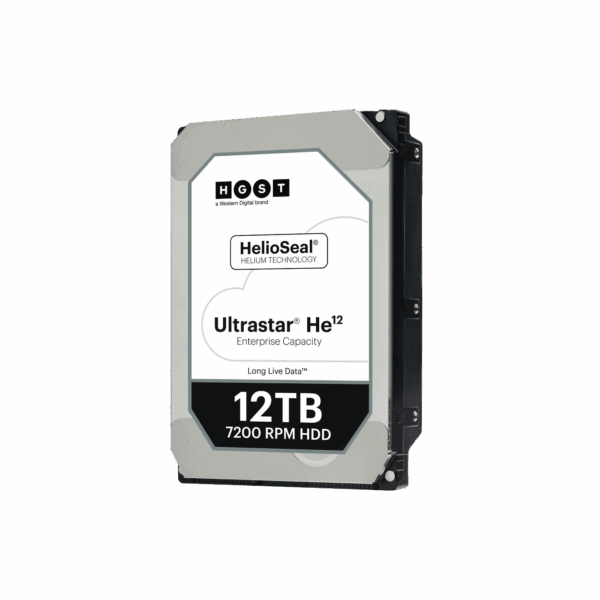 Disco Duro Enterprise 12 TB / Wester Digital (WD) / Serie Ultrastar / Recomendado para Data Center y NVRs de Alta Capacidad / Alto Performace