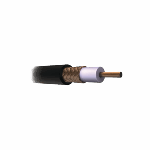 CABLE COAXIAL RG11/U, 305 MTS, BOBINA DE 305 MTS COLOR NEGRO, AWG 14 AISLAMIENTO ESPUMADO, BLINDAJE DE ALUMINIO AL 60%, APLICACION INTEMPERIE PARA VIDEO VIGILANCIA